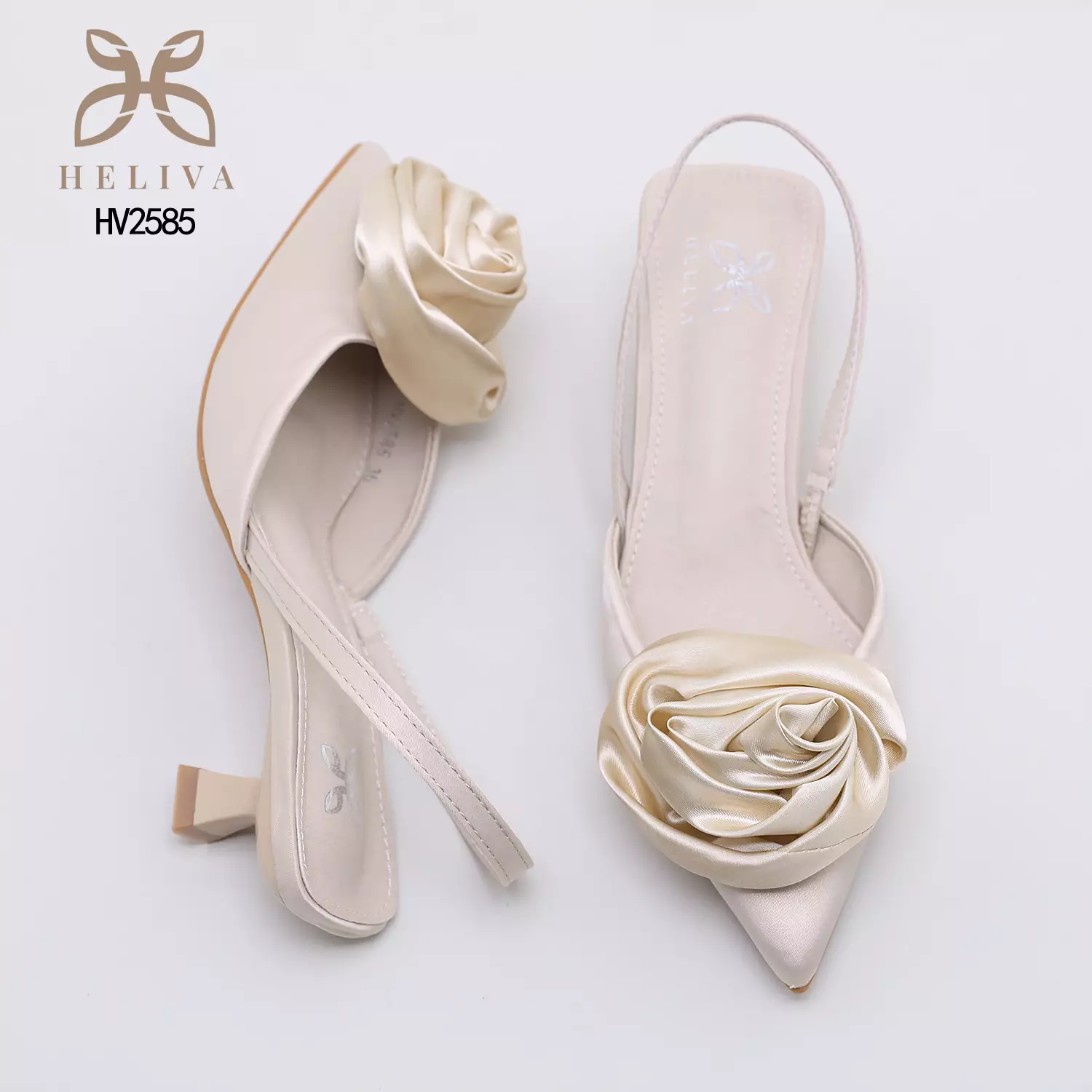 Heliva Ariana Women Heels Sling Back Flower
