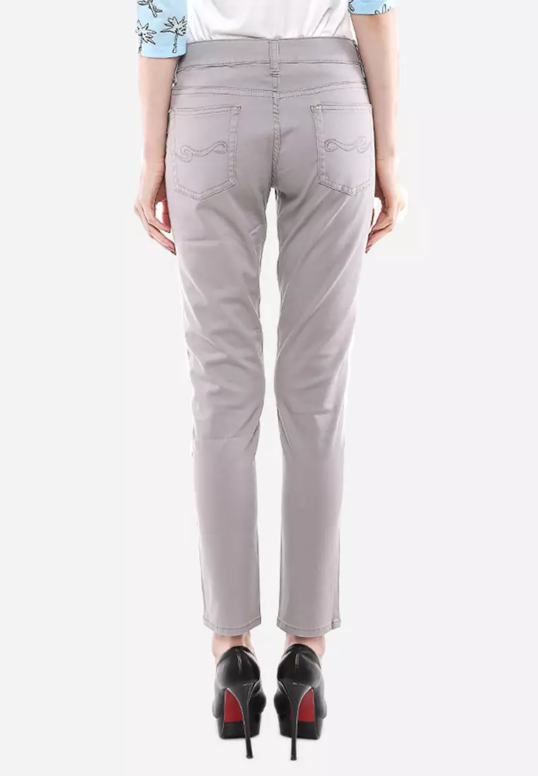 Celana Panjang - Abu-abu Muda - Katun