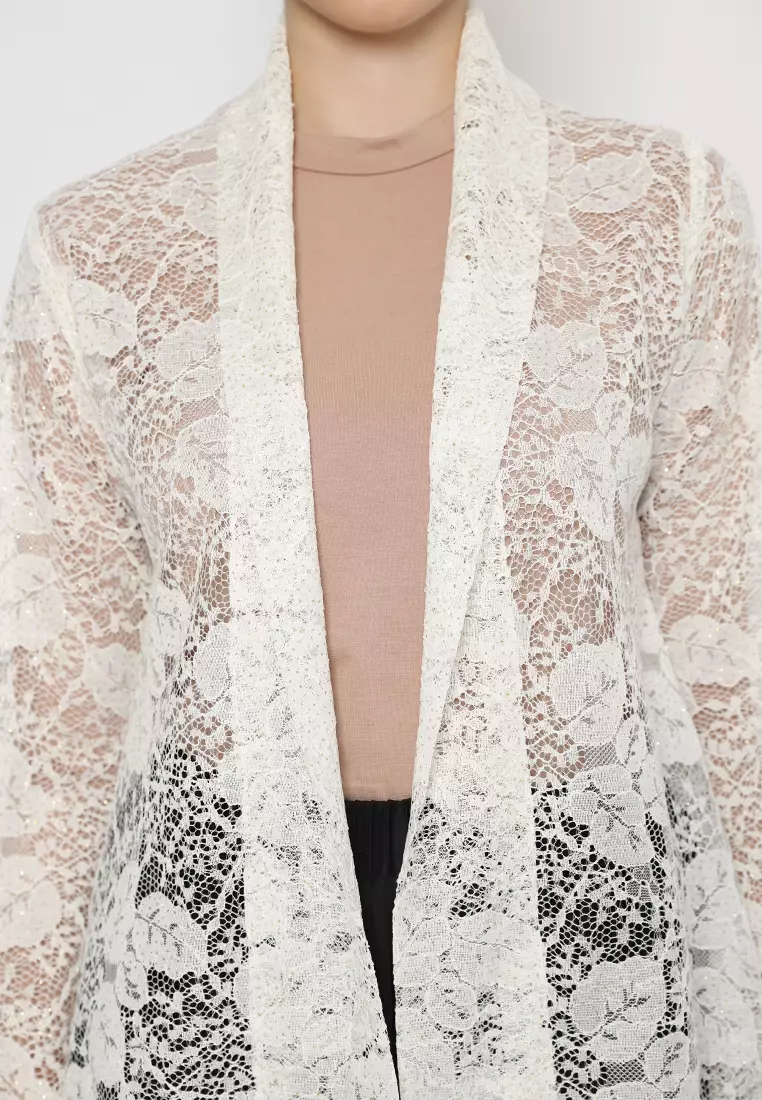 Athalia Brokat Broken White