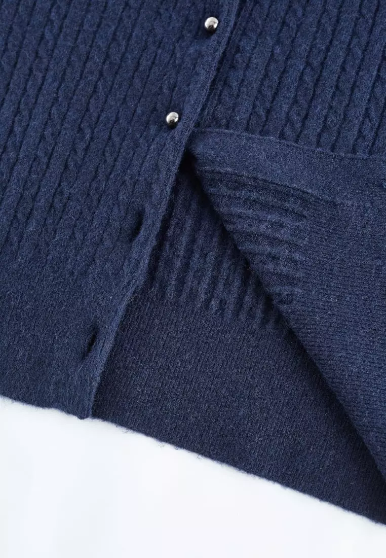 G2000 Cable Cropped Cardigan