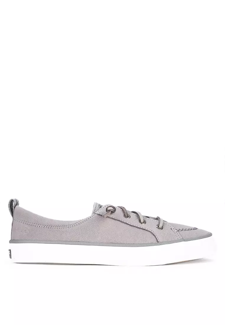 Buy Sperry Women s Crest Vibe Washable Leather Sneaker Grey 2024