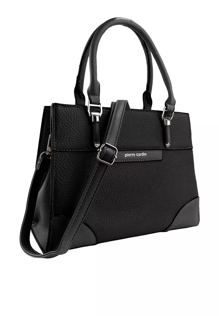 Pierre Cardin Tas Wanita Hand Bag Tas Kerja Casual Tote Bag Hitam 9121533601BLA