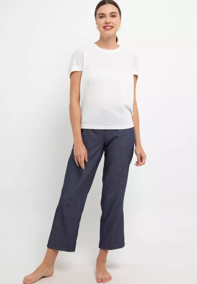 Diana Lounge Pants In Dark Navy