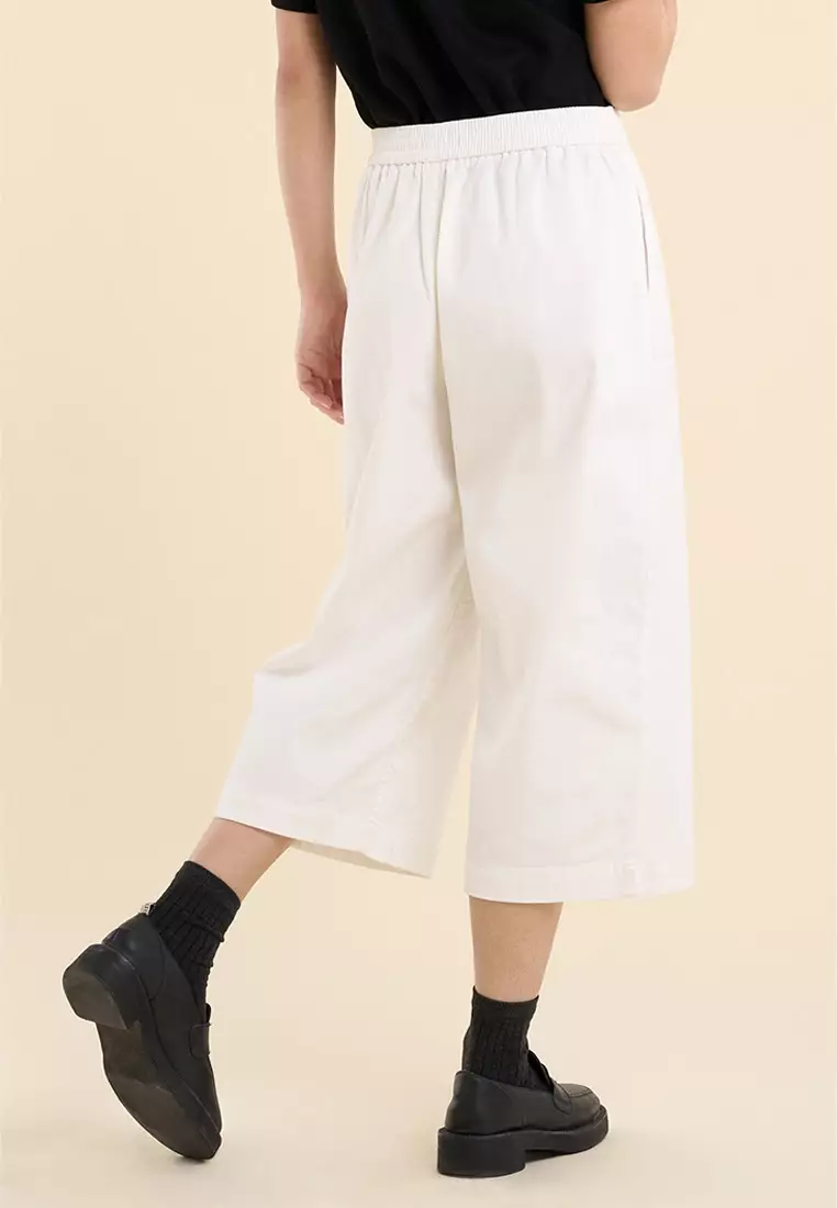 Dress Code Easy Wide Cropped Pants