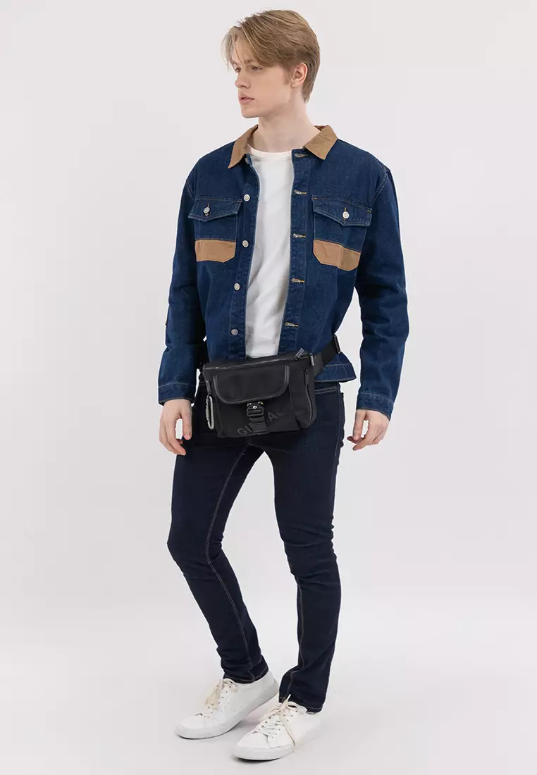Buy Marithe + Francois Girbaud Men's Girbaud Black Lev Belt
