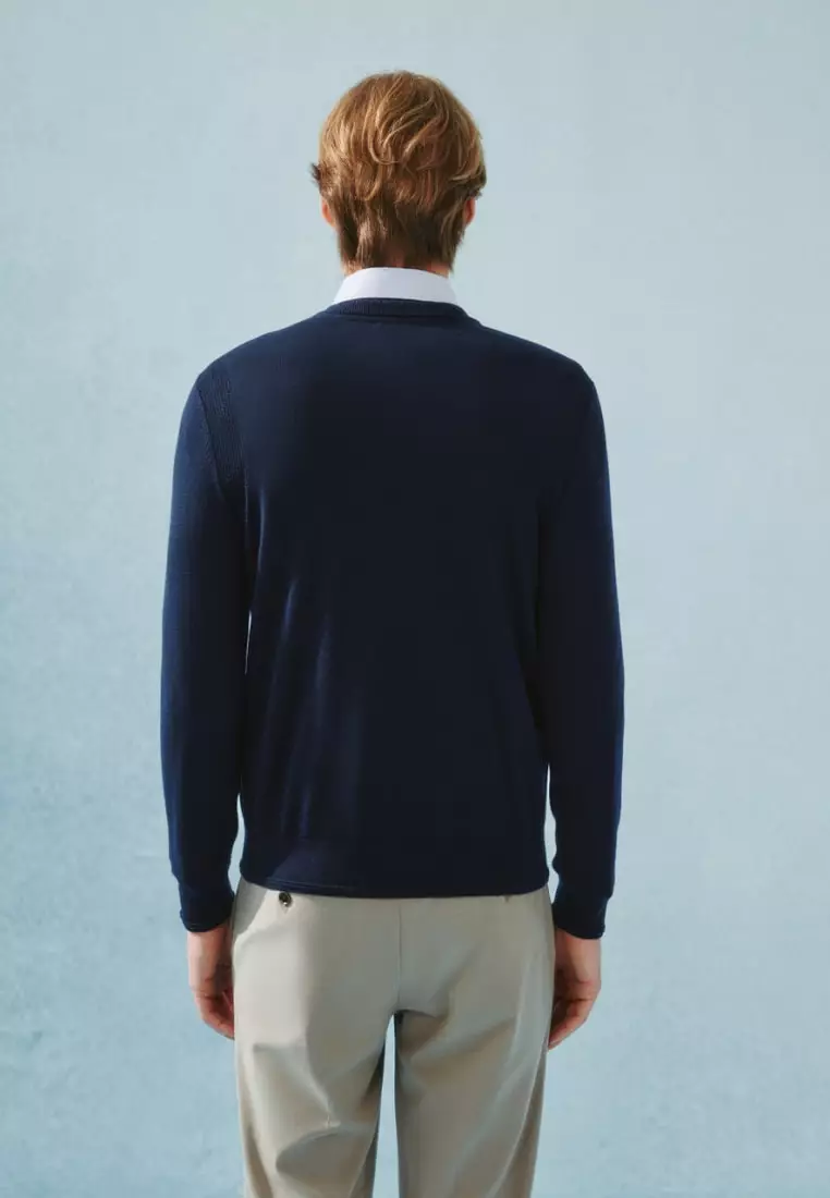 Pure Wool V Neck Sweater