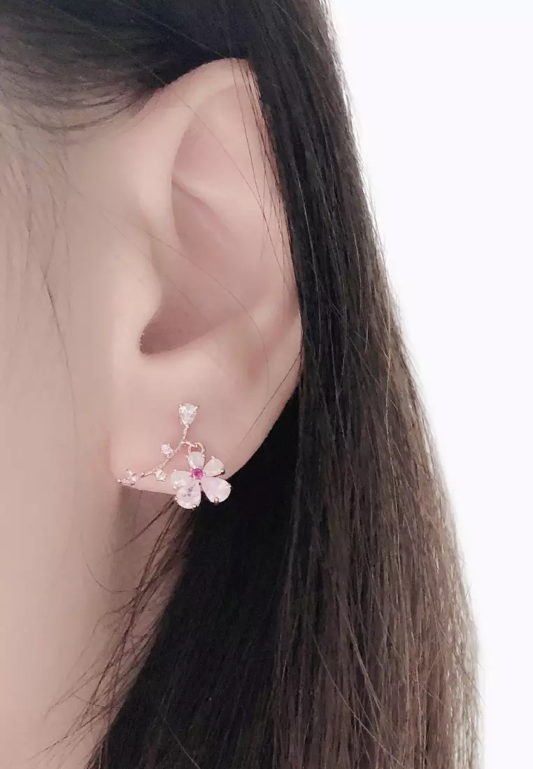 Buy Aurelia Atelier AURELIA ATELIER Rose Gold Primrose Earrings