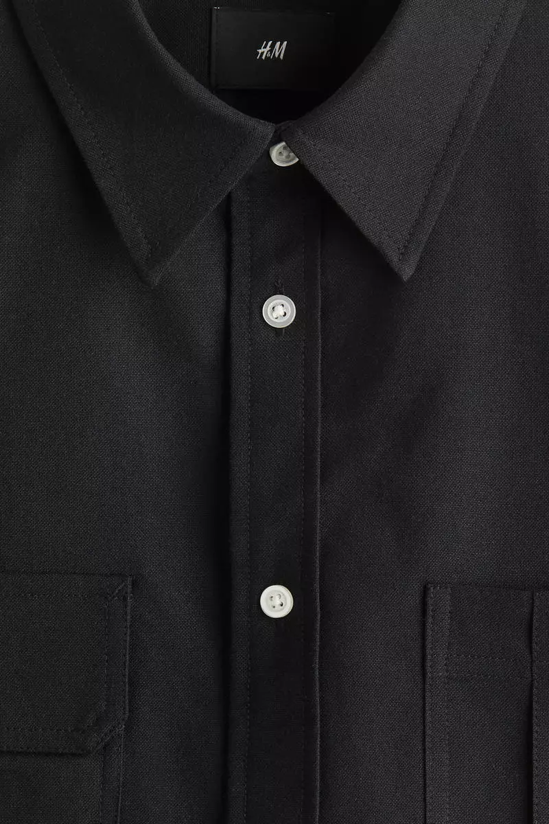 Loose Fit Short-sleeved Oxford shirt