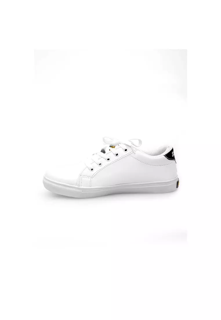 Anando Sepatu Sneakers Tali Pria Casual Shoes Fashion Lighweight Material Canvas ORIGINAL - White