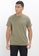 H&M green Round-Neck T-Shirt Regular Fit 7B630AAFAD4641GS_1