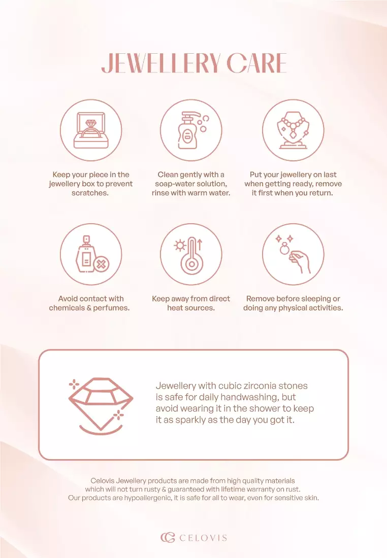 Roselle 玫瑰金粉色耳釘