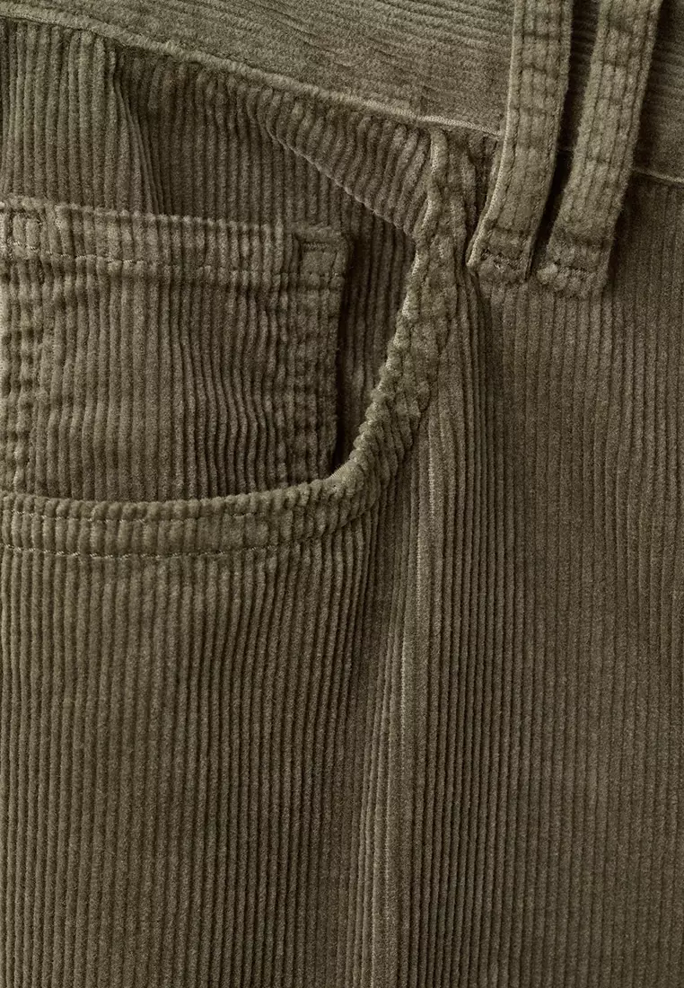Wide-Leg Corduroy Jeans
