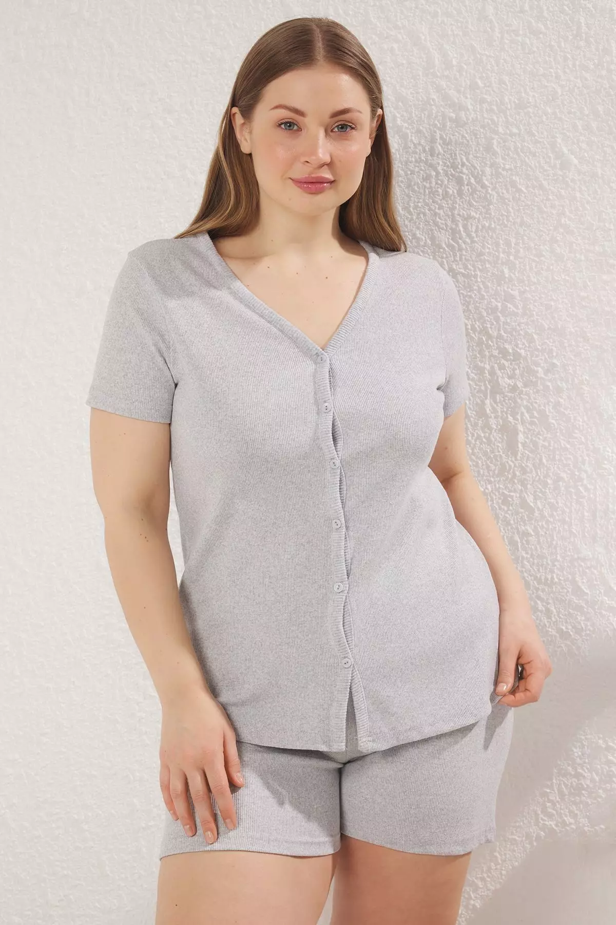 V Neck Camisole Pyjamas Set