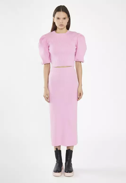 Bubblegum Round Neck Knitted Jumper