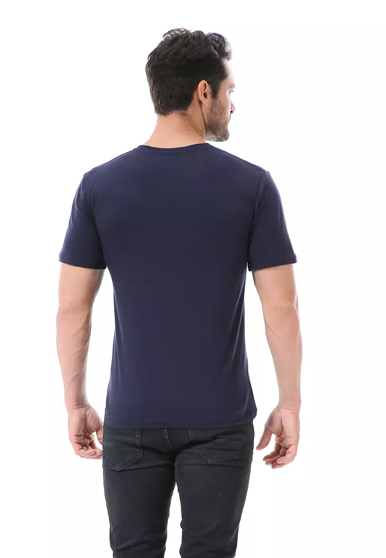 Aisley Kaos Pria Lengan Pendek Motif You Are Amazing Casual Tshirt Material Cotton ORIGINAL - Navy