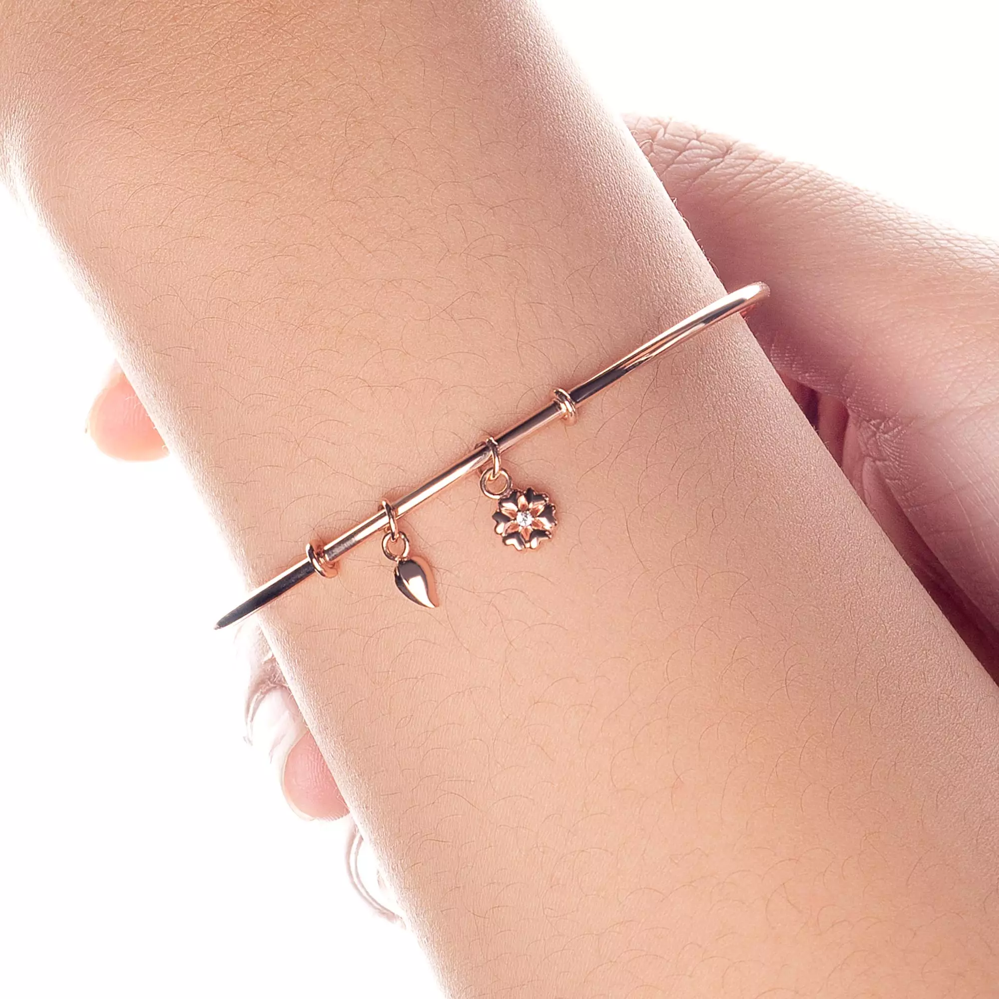 Gelang Emas 7k - Elia Gold Bangle - Huda Collection - Juene Jewelry