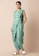 Indya green Teal Floral Boota Jumpsuit with Attached Dupatta F9226AA1C8350DGS_3