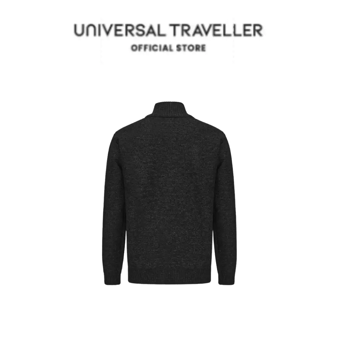Universal Traveller MOCK NECK PLAITED KNITTED CARDIGAN KS24065