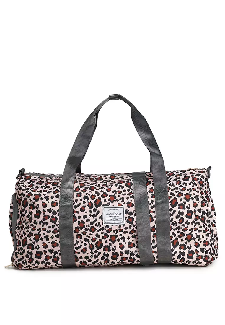 Quilted Travel Duffle Gym Bag with Pouch