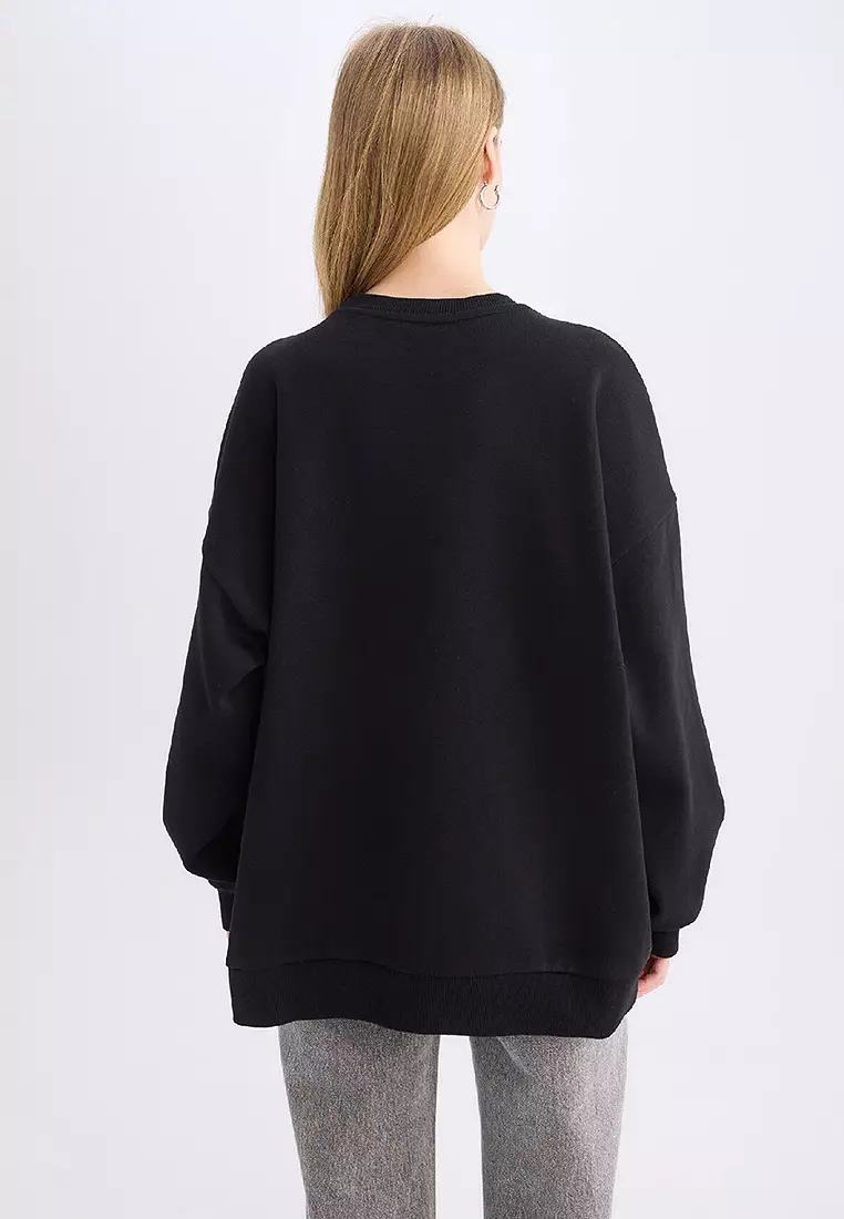 Oversize Crew Neck Atatürk Sweatshirt