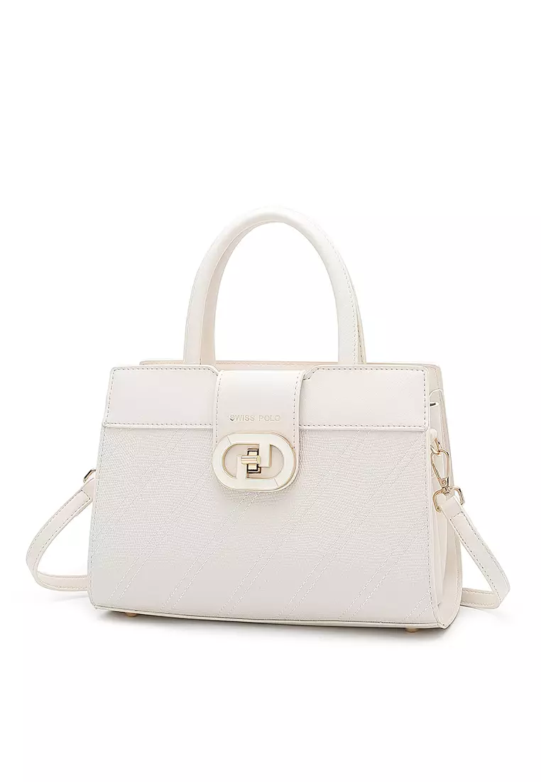 Top Handle Bag / Sling Bag / Crossbody Bag - White