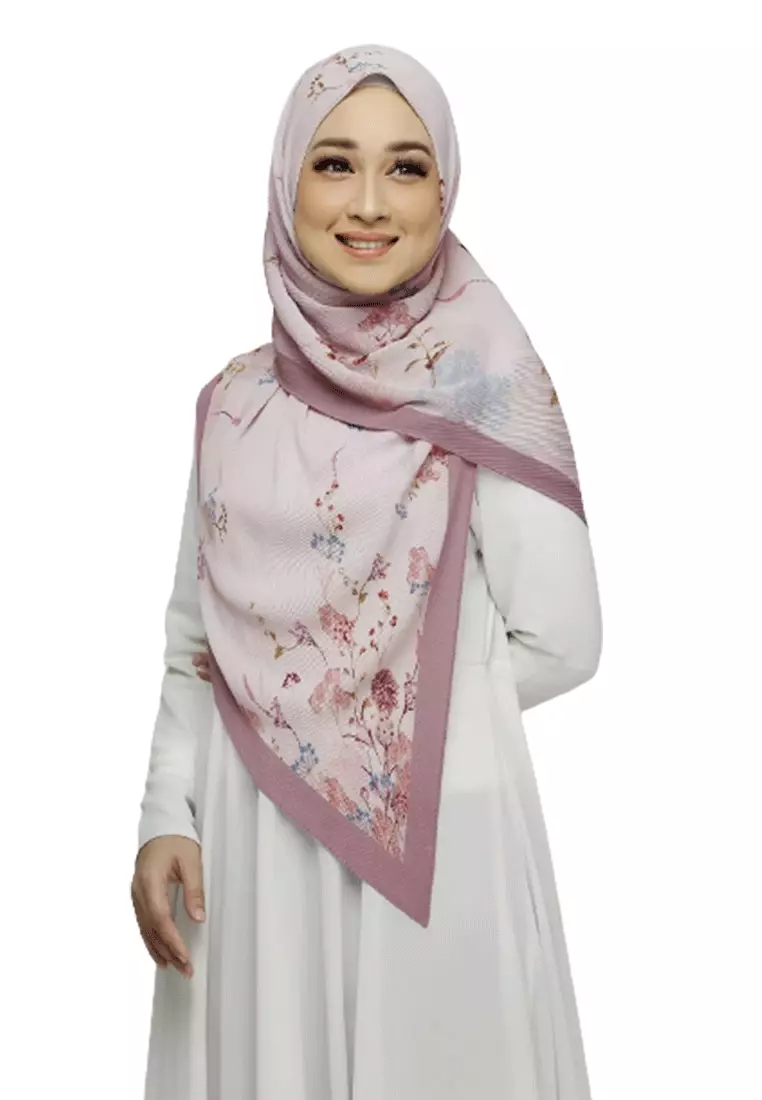 Buy SofeaRose LIORA BLOSSOM SQUARE SCARFT 06 CARNATION Online | ZALORA ...