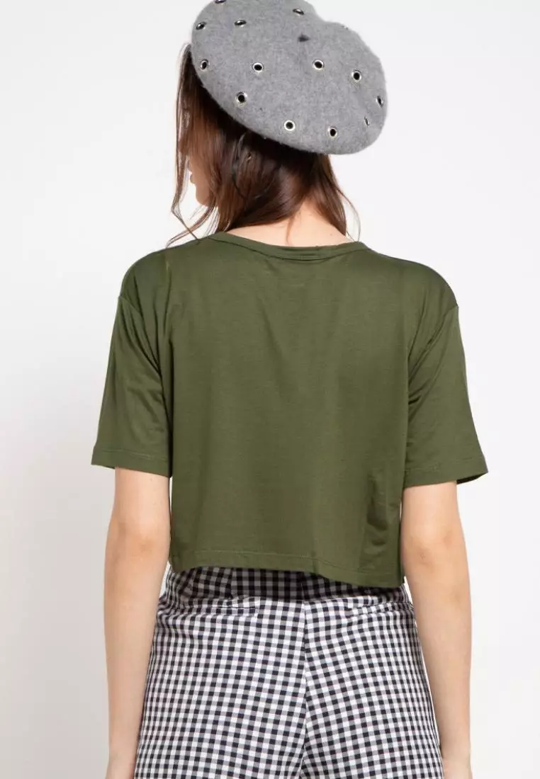 Td Active LS016 Sport CL Crop Top Loose  Dateng