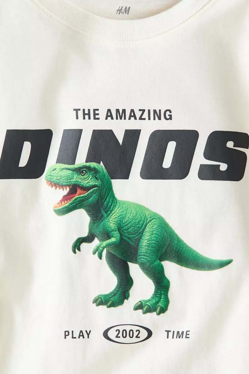 Printed cotton T-shirt