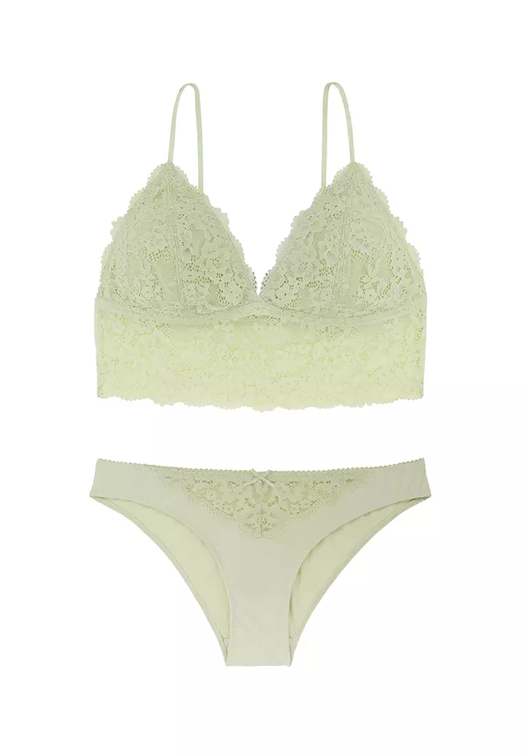 DORINA MILO Lace Longlined Bralette Wireless Soft Bra Brazilian