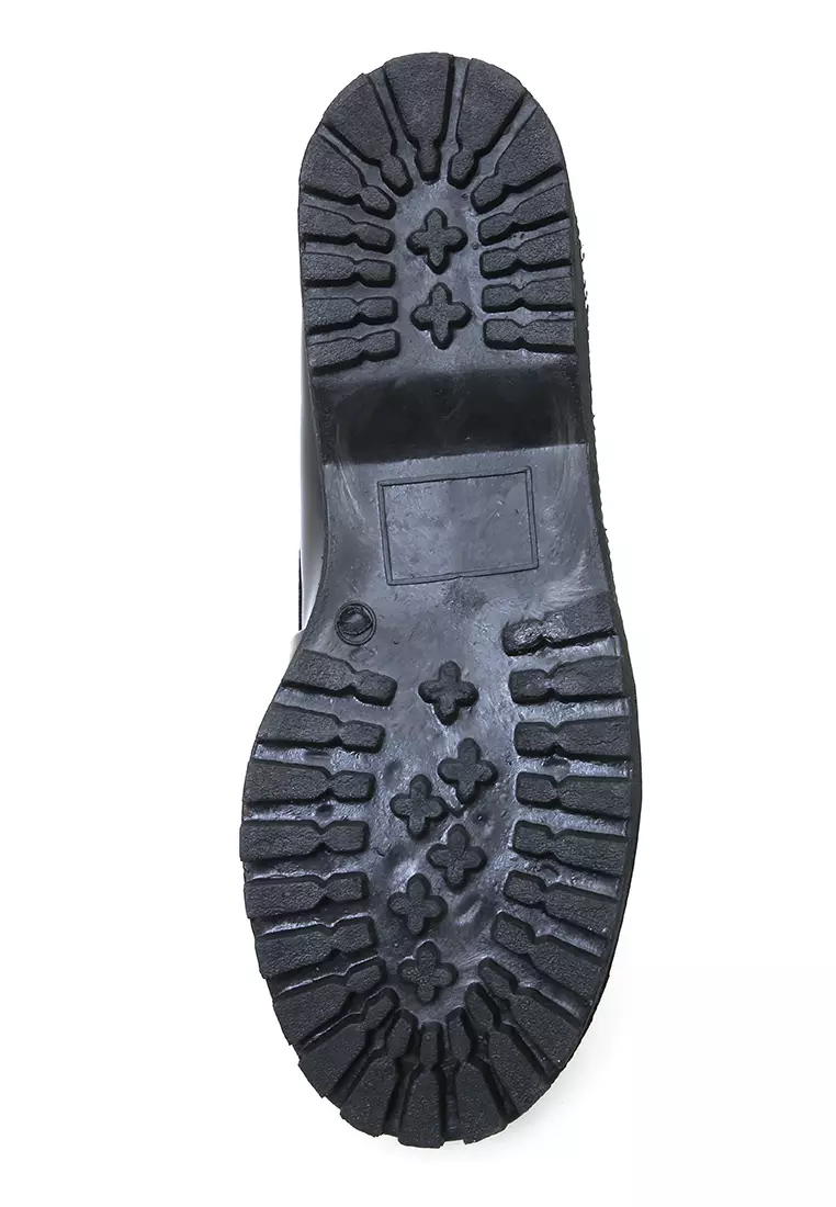 Sepatu Round Pantofel Slip Casual Fashion Tranding - Hitam