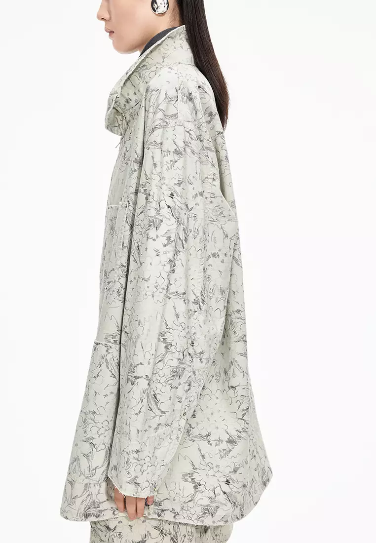 Cotton Pattern Element OVERSIZE Jacket