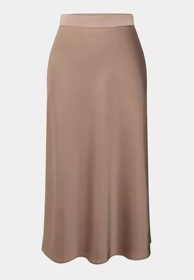 Joy Satin Midi Skirt