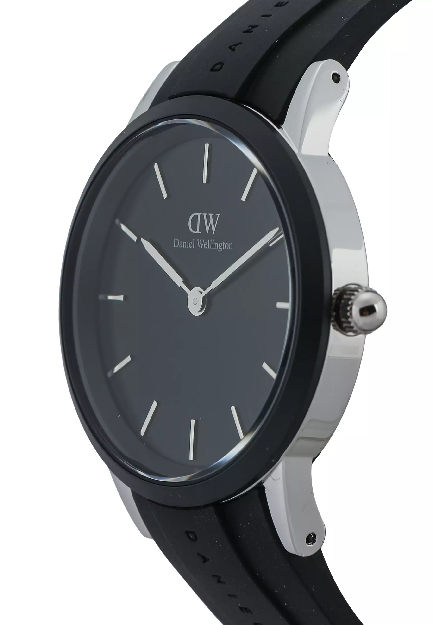 Jual Daniel Wellington Iconic Motion 40mm Watch Black dial Rubber ...