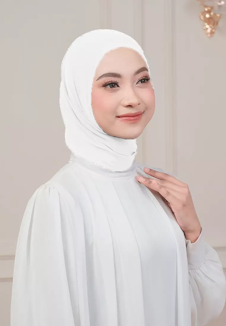 HIJAB INSTAN QIARA - PURE WHITE
