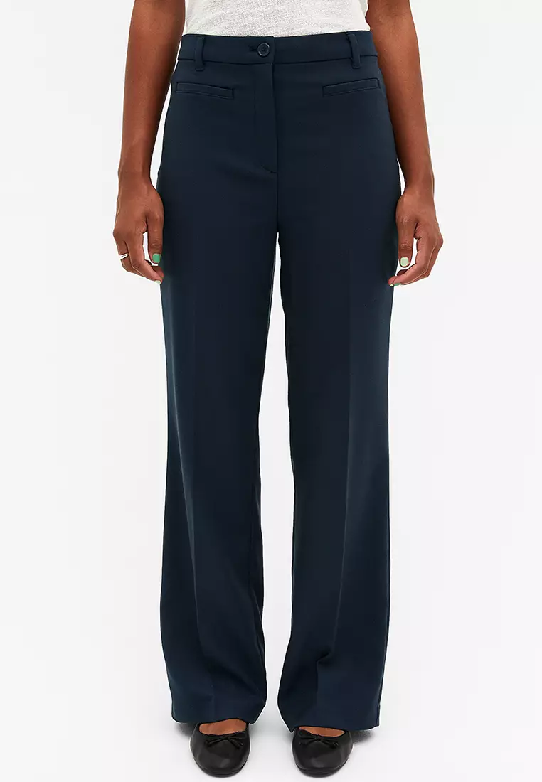Buy Monki High Waist Tailored Trousers Online | ZALORA Malaysia