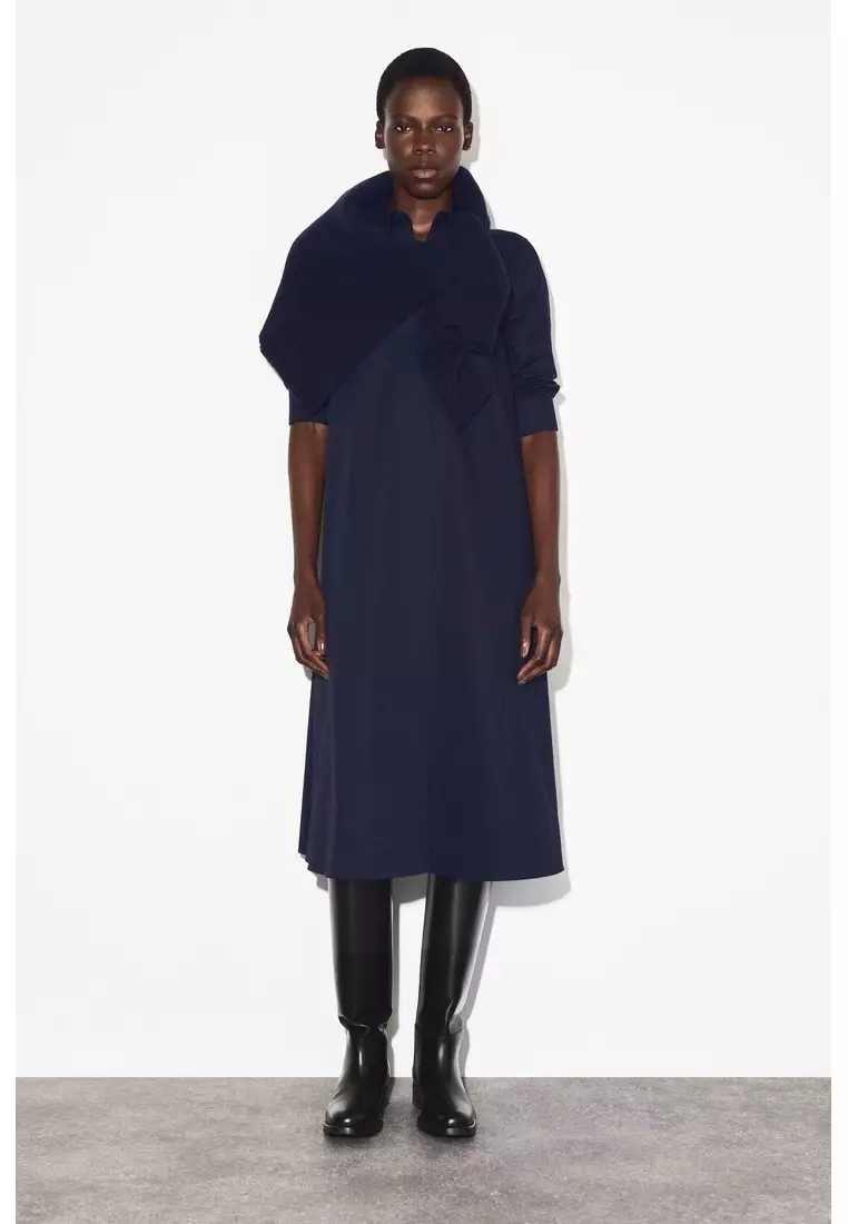 VOLUMINOUS MAXI SHIRT DRESS