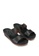 Speedy Rhino black Comfort Slip On Wedge Sandals E3583SH414768FGS_2