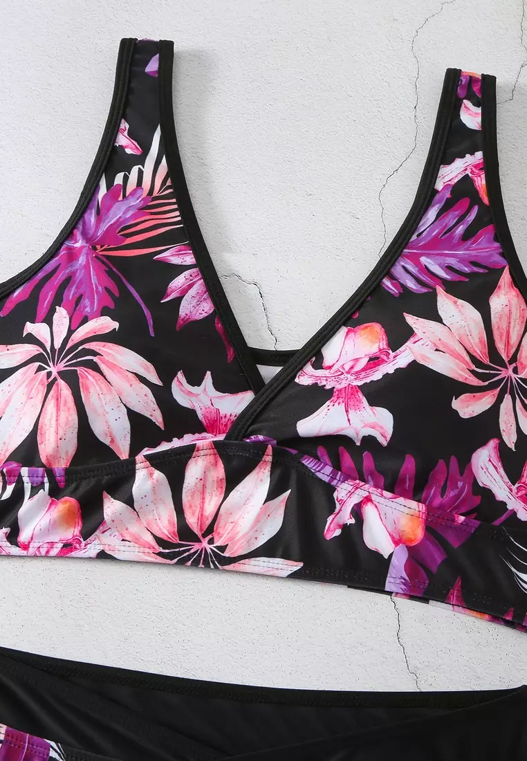 (2pcs)Sexy Printed Bikini Swimsuit