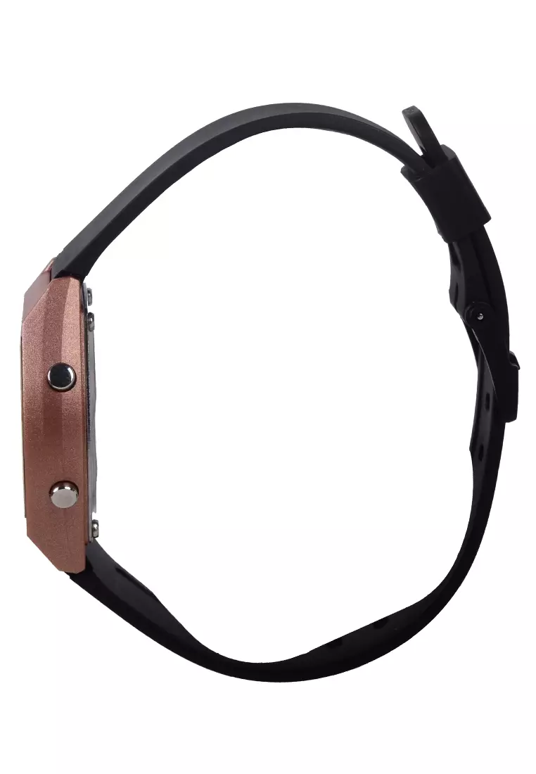 Digitec - Female Digital Watches - Jam Tangan Digital Wanita - Rosegold - Black Resin Strap - 6062-B