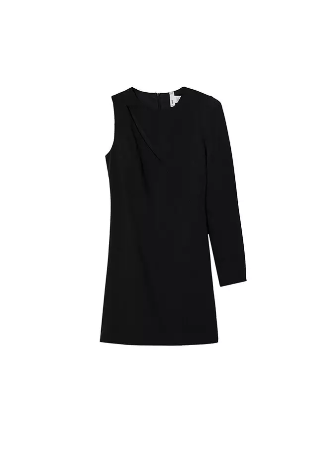 Asymmetric Neckline Dress
