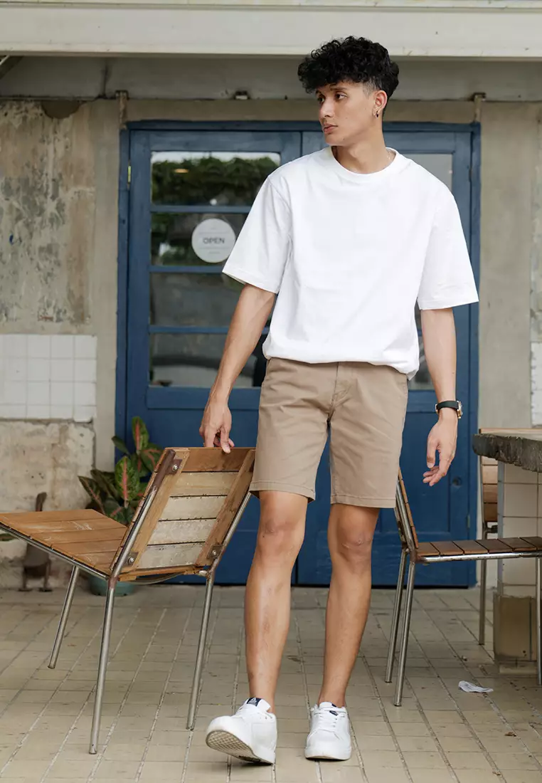 Jual Oxcon Celana Pendek Chinos Slimfit Beige Oxcon Original