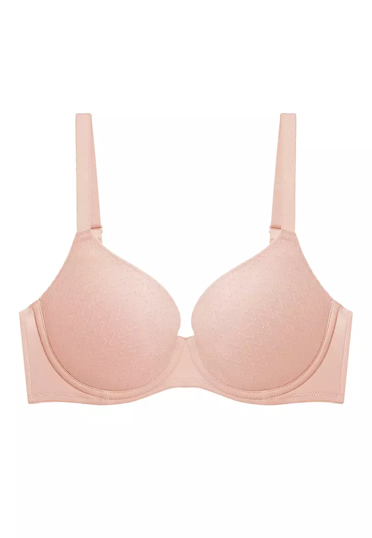 Simply Everyday Chic Wired 3/4 Cup Padded Bra for Women- Soft Mauve