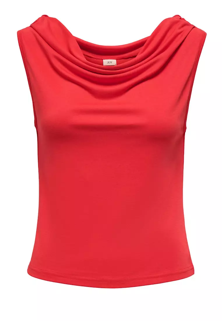 Sleeveless Waterfall Jersey Top