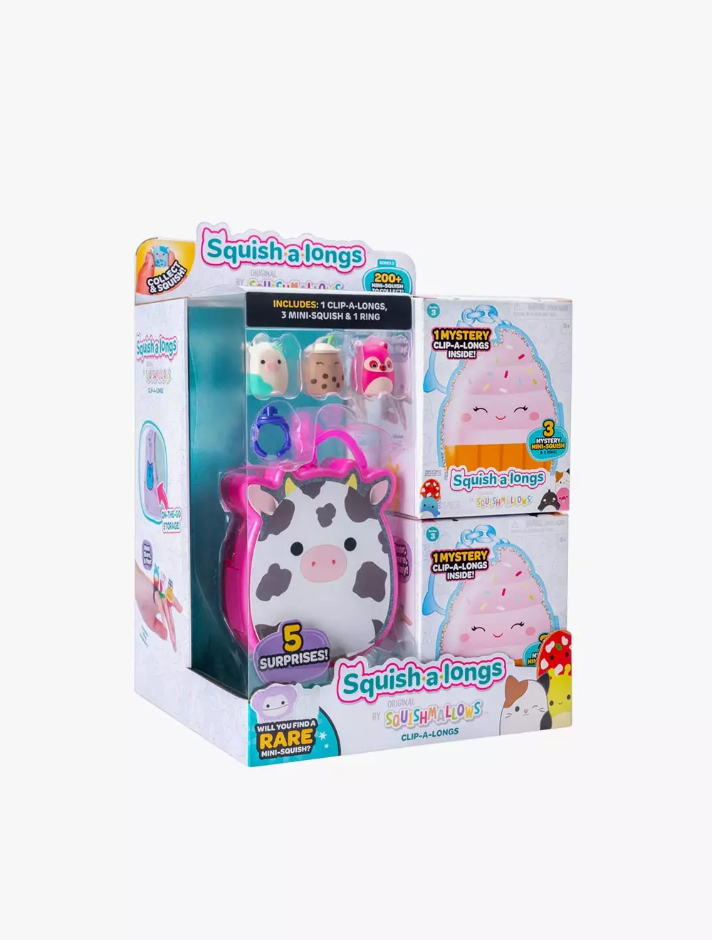 Squish A Longs Clip A Long Blind Assortmenr 12 Pack  - SQLSQAL0081