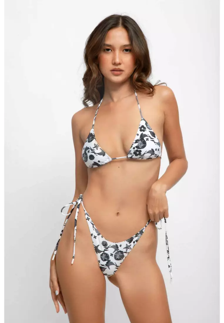 Daniella Side Tie Adjustable Bikini Bottoms / Orca