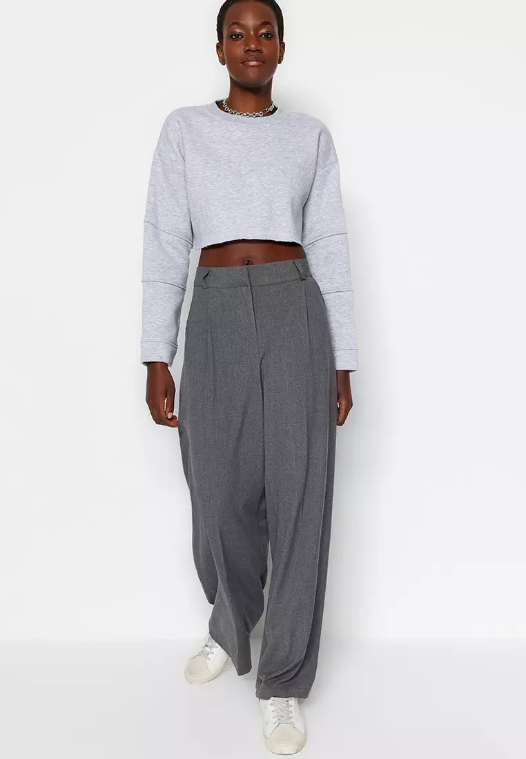 Wide Legs Woven Trousers