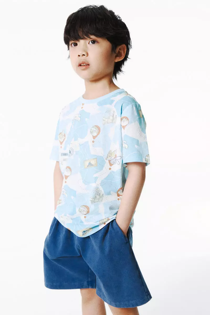 Printed cotton T-shirt