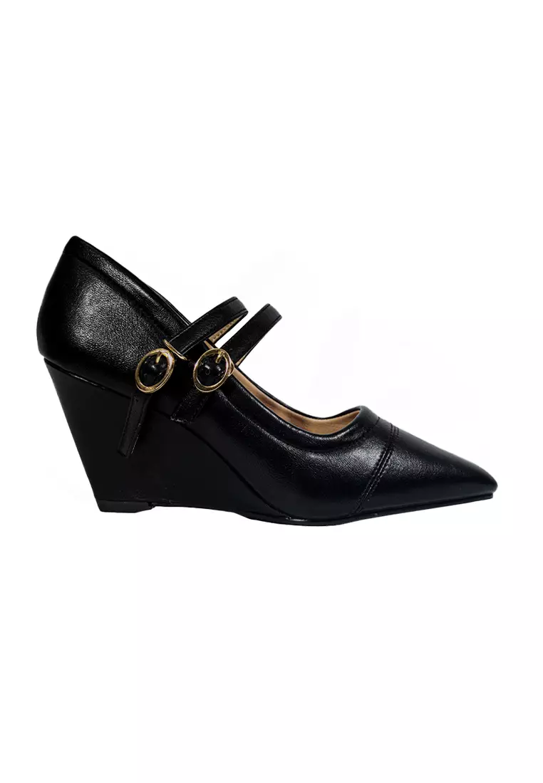 Discount on Mario D' boro Runway  shoes - SKU: Women's Wedge Sandals LY 28298 Black C67