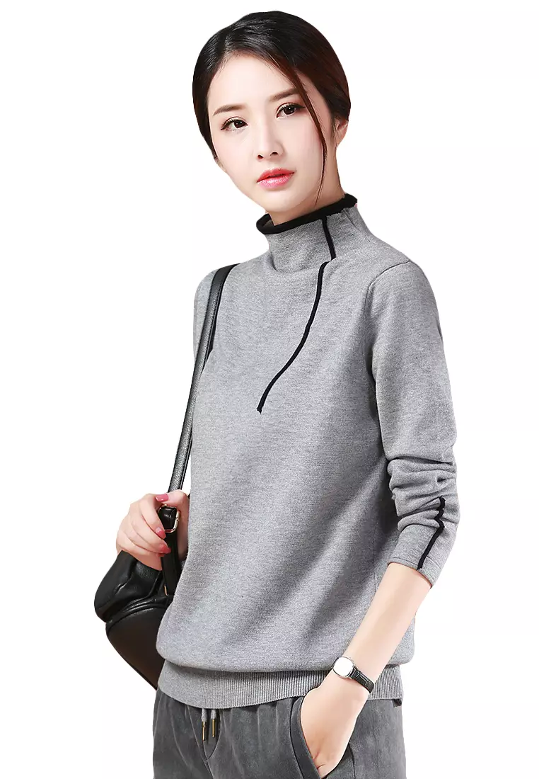 Girls grey sweater sale