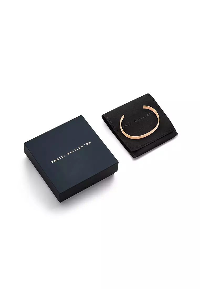 Line Cuff Polished Rose Gold 7mm - Unisex Bracelet for women and men stainless steel Bracelet DW Official Authentic Original gelang tangan perempuan lelaki DW